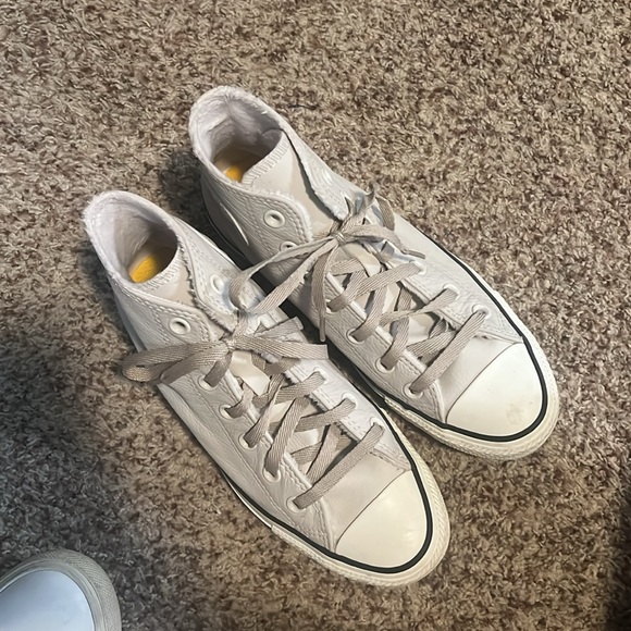 Converse Leather Fleece Lined High Tops - Picture 5 of 6